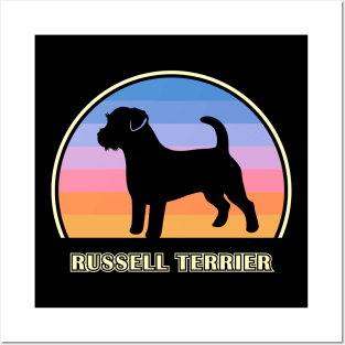 Russell Terrier Vintage Sunset Dog Posters and Art